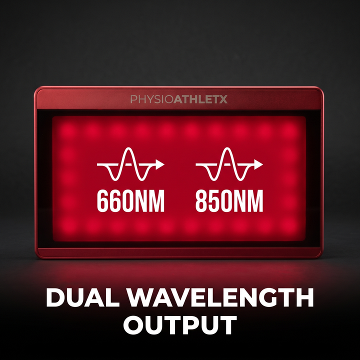 PHYSIOATHLETX red light recovery panel - dual wavelength output