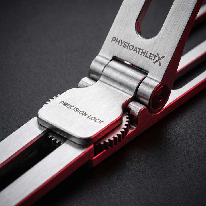 PHYSIOATHLETX red light recovery panel - stand hinge detail