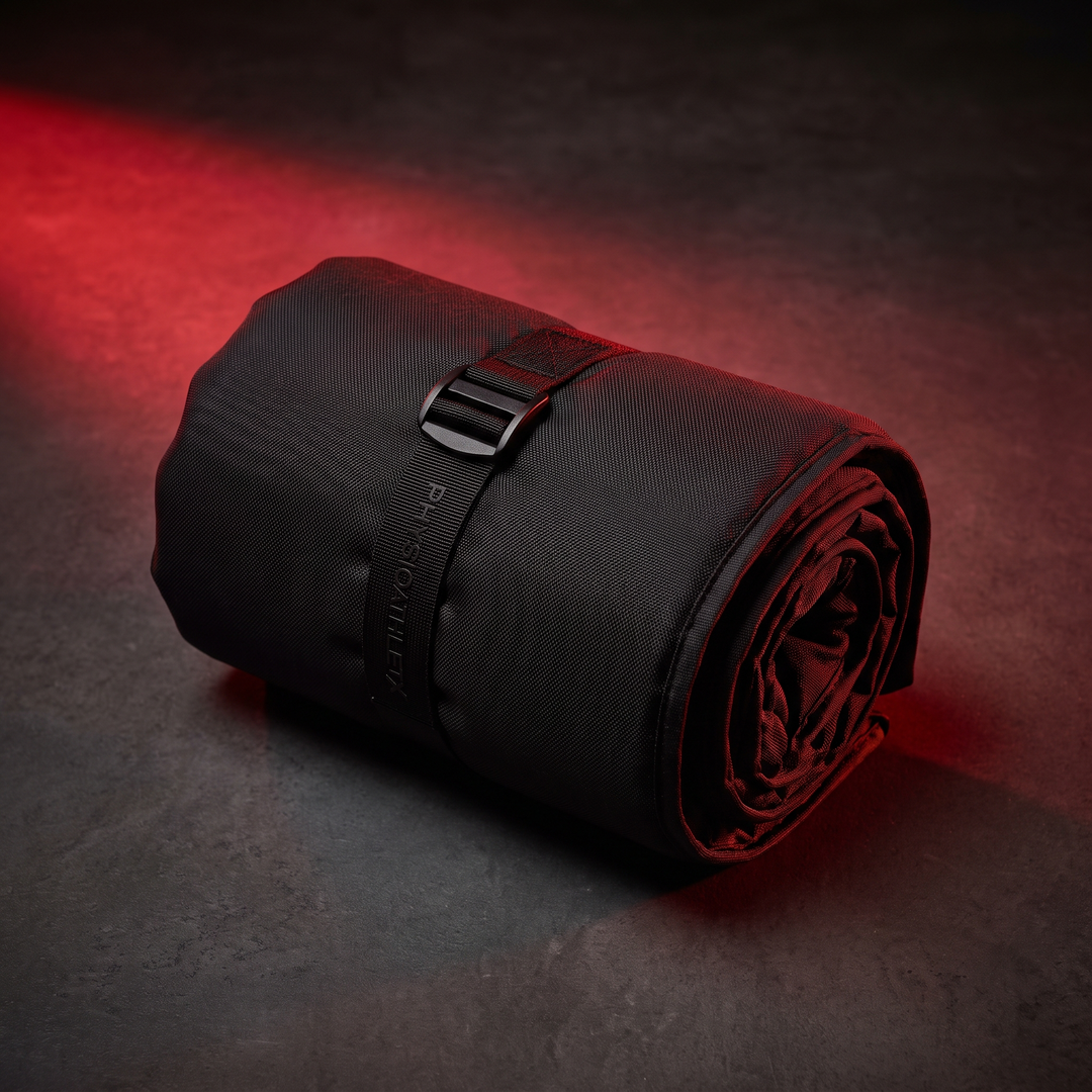 PHYSIOATHLETX Red Light Recovery Wrap - folded compact storage