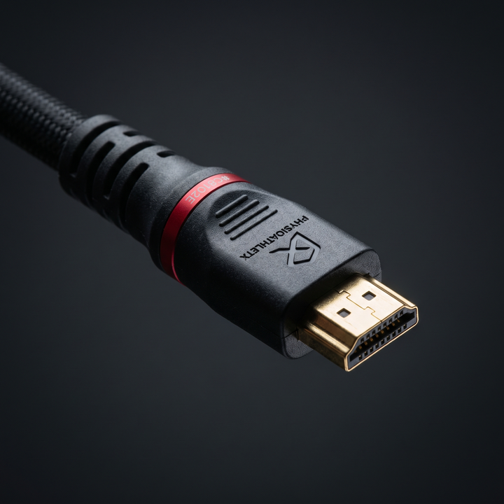 PHYSIOATHLETX Red Light Recovery Wrap - power cable connector macro