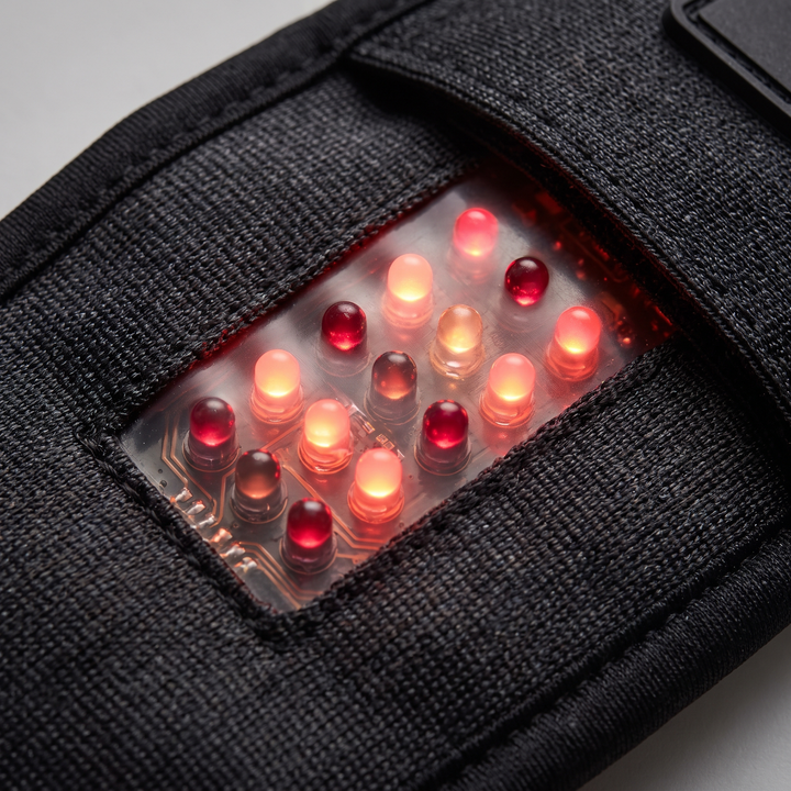 PHYSIOATHLETX Red Light Recovery Belt - LED array macro detail