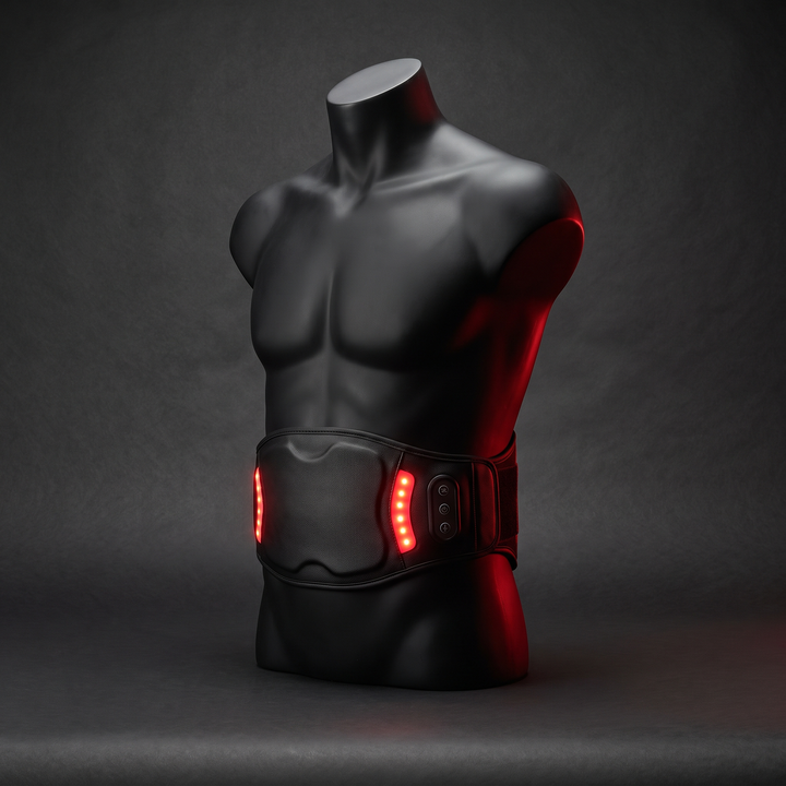 PHYSIOATHLETX Red Light Recovery Belt - fitted studio mannequin shot