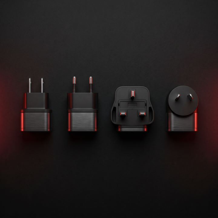 PHYSIOATHLETX Red Light Recovery Belt - international plug adapter options