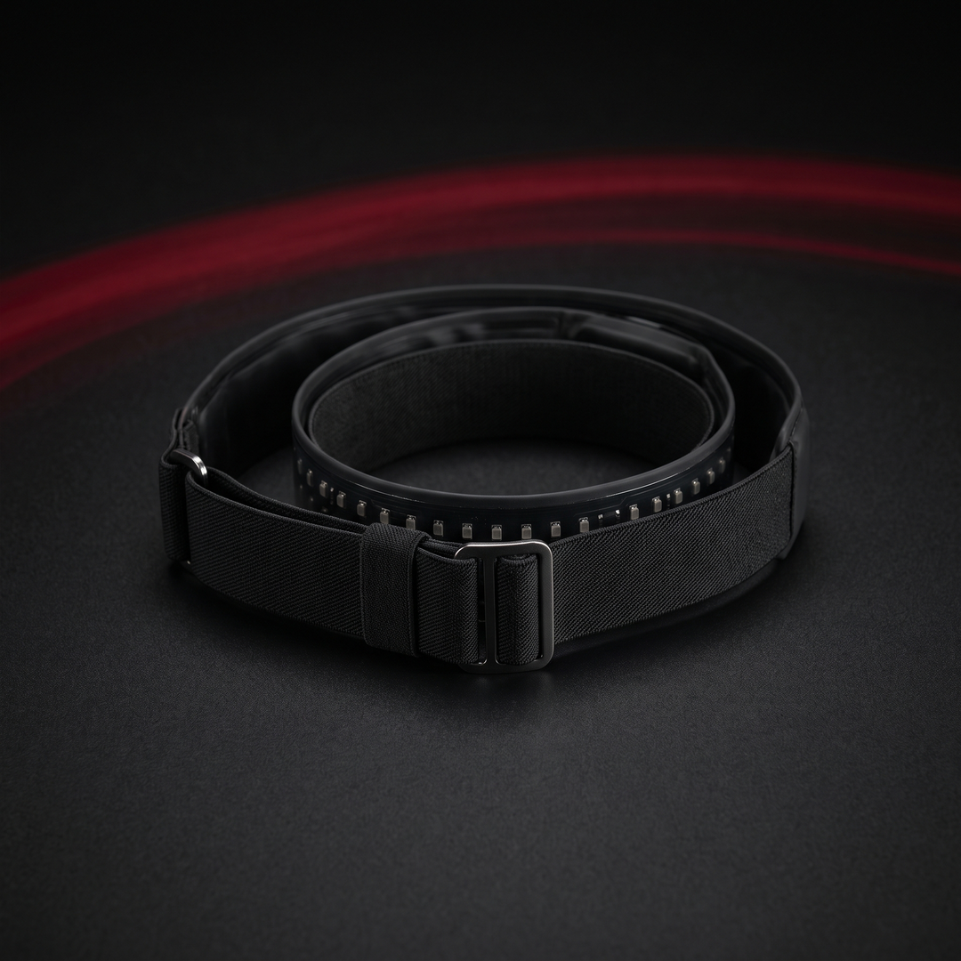 PHYSIOATHLETX Red Light Recovery Belt - studio product shot, powered off