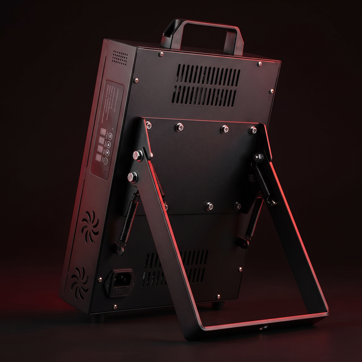 PHYSIOATHLETX red light recovery panel - back view stand and hinge