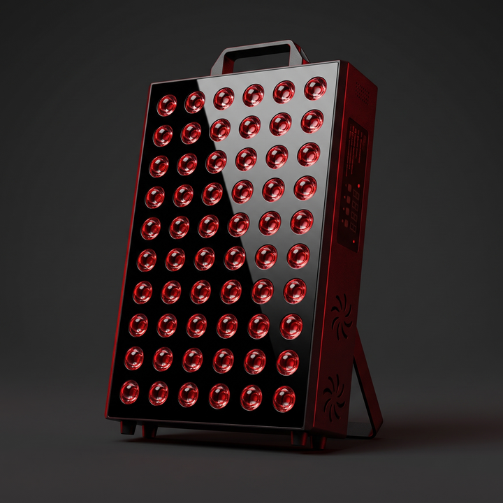 PHYSIOATHLETX red light recovery panel - 3/4 angle studio shot