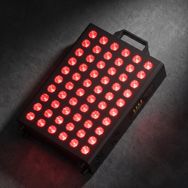 PHYSIOATHLETX red light recovery panel - top-down flatlay