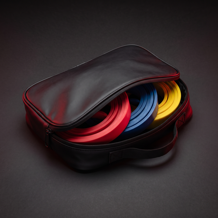 Heavy-Duty Stackable TPE Resistance Band Set - Carrying Bag with Bands