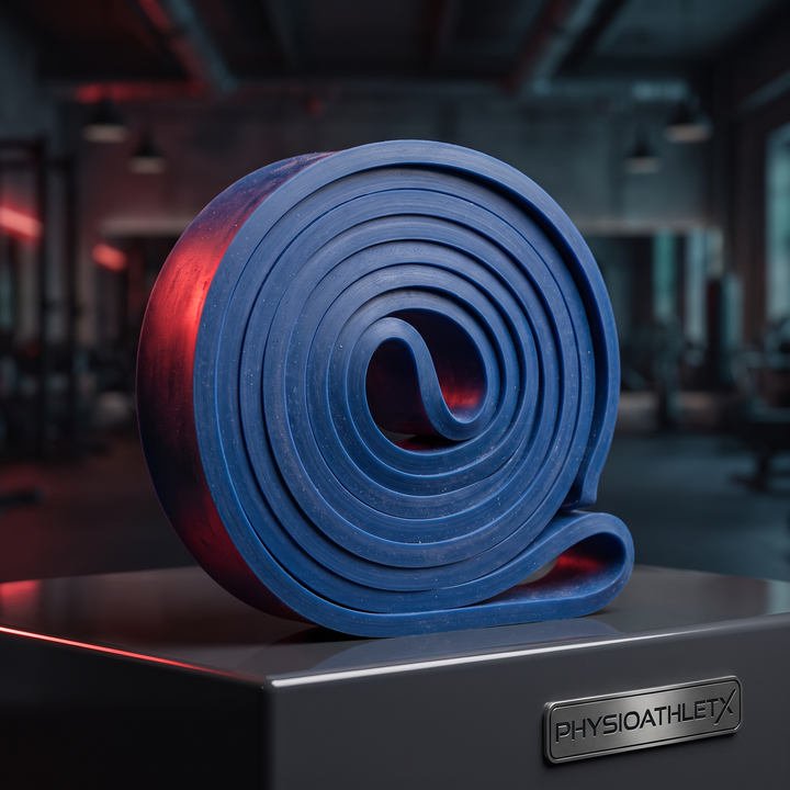 Heavy-Duty Stackable TPE Resistance Band Anti-Snap Elastic Exercise Band Set - Blue Resistance Level - Home Gym Strength Training