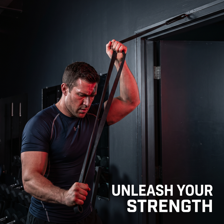Heavy-Duty Stackable TPE Resistance Band - Overhead Shoulder Press Door Anchor Strength Training