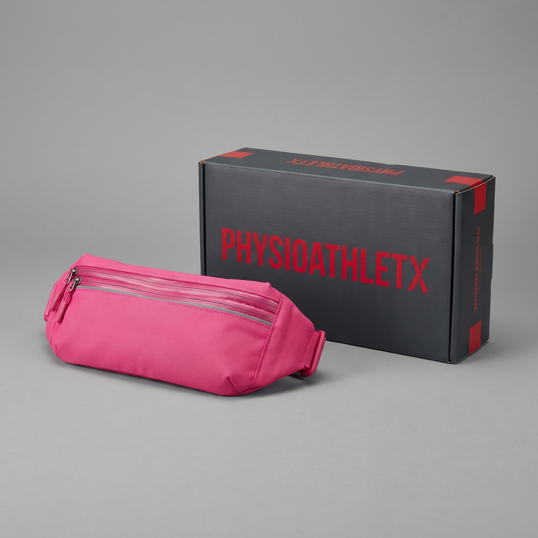 Lightweight Running Waist Bag Waterproof Sports Belt Bag Fitness Phone Holder Gym Cycling Waist Pack for Men Women Outdoor Workout - Pink