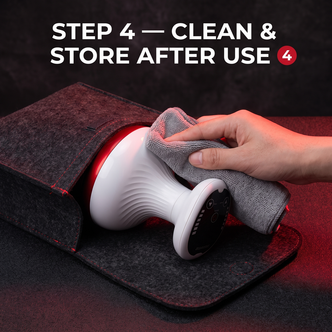Step 4: clean and store after use