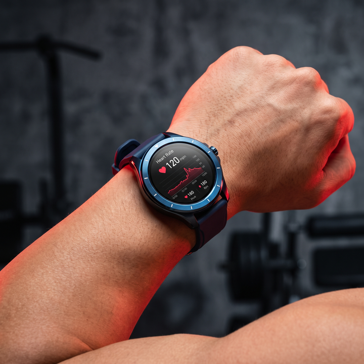 Professional Smart Watch for Men Touchscreen Sports Watch with Call Answer Heart Rate Monitor Waterproof Fitness Tracker Business Casual Design - Blue