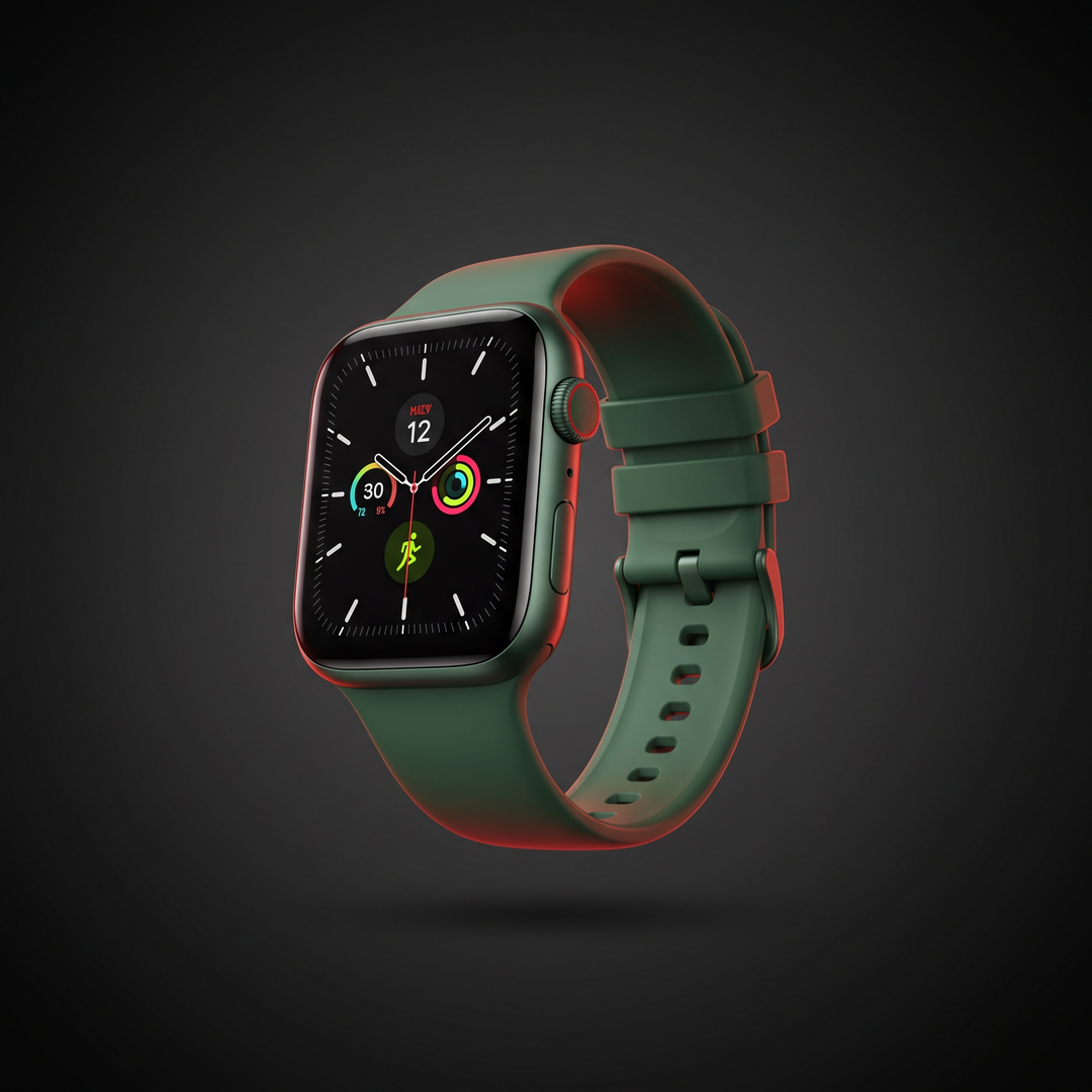 Professional Smart Watch for Men Touchscreen Sports Watch with Call Answer Heart Rate Monitor Waterproof Fitness Tracker Business Casual Design - Green