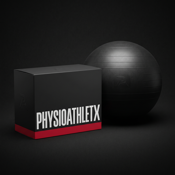 PHYSIOATHLETX stability exercise ball retail packaging box