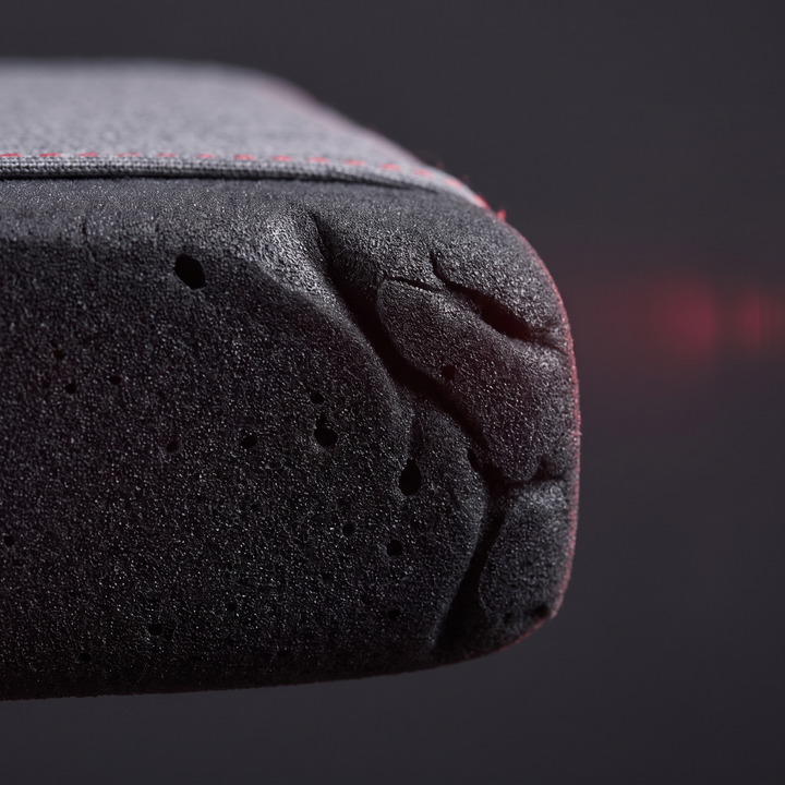Memory foam texture detail, alternate close-up view