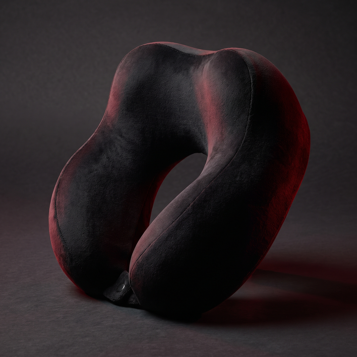 U-shaped ergonomic neck cradle design close-up