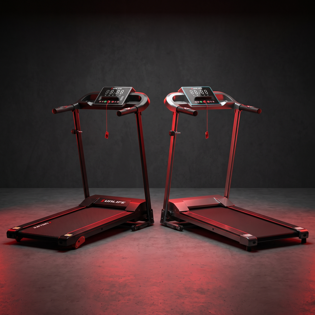 PHYSIOATHLETX Professional Electric Treadmill - Black and Silver Color Options