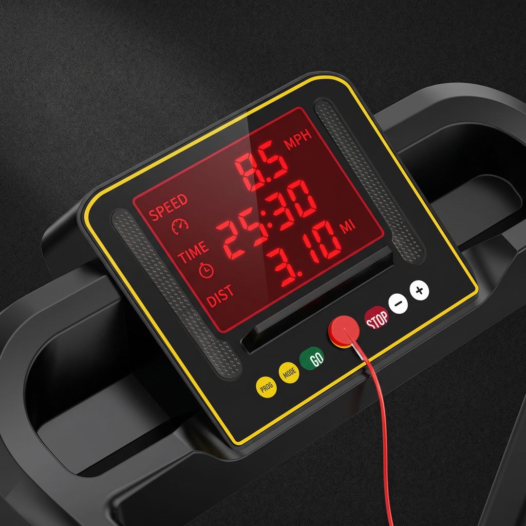 PHYSIOATHLETX Professional Electric Treadmill - Control Panel Display Detail
