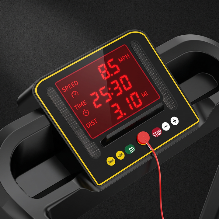PHYSIOATHLETX Professional Electric Treadmill - Control Panel Display Detail