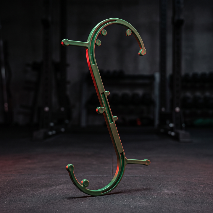 Professional Trigger Point Massage Cane Hook Massager - PHYSIOATHLETX - Green