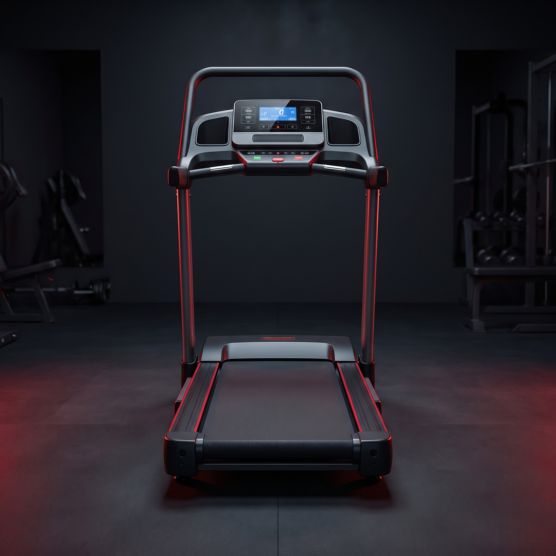 PHYSIOATHLETX Foldable Treadmill with Handle - Unfolded Hero View