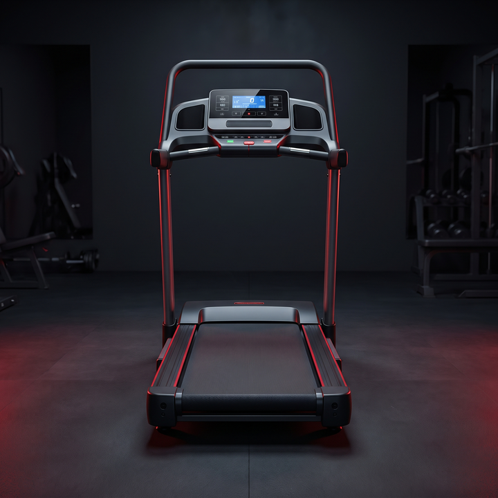 PHYSIOATHLETX Foldable Treadmill with Handle - Unfolded Hero View