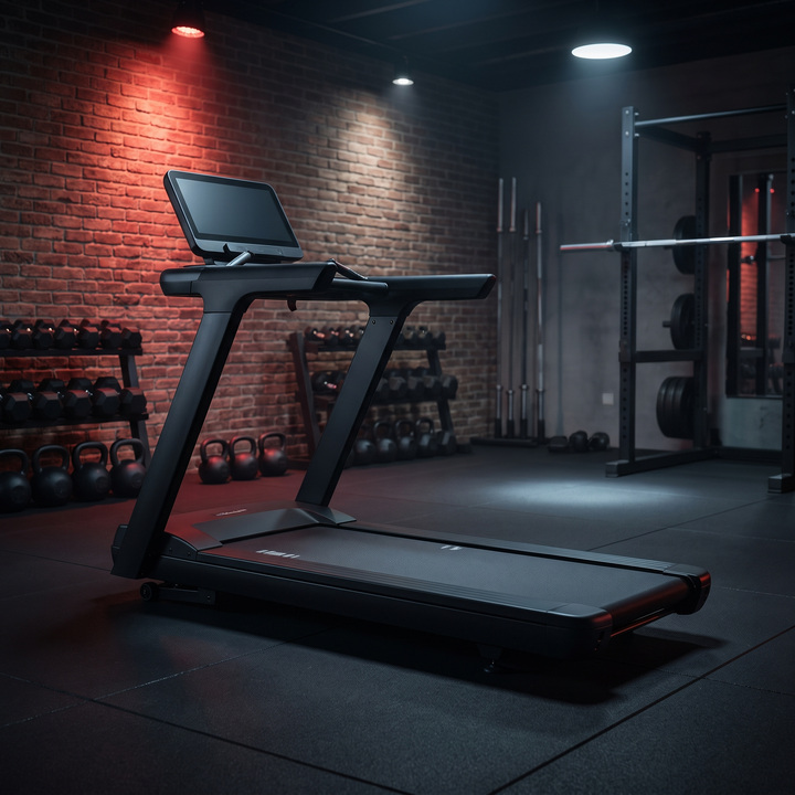 PHYSIOATHLETX Foldable Treadmill - Home Gym Lifestyle Setting