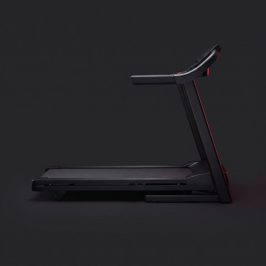 PHYSIOATHLETX Foldable Treadmill - Side Profile Flat