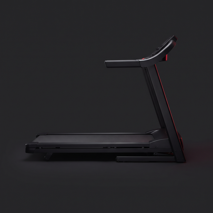 PHYSIOATHLETX Foldable Treadmill - Side Profile Flat
