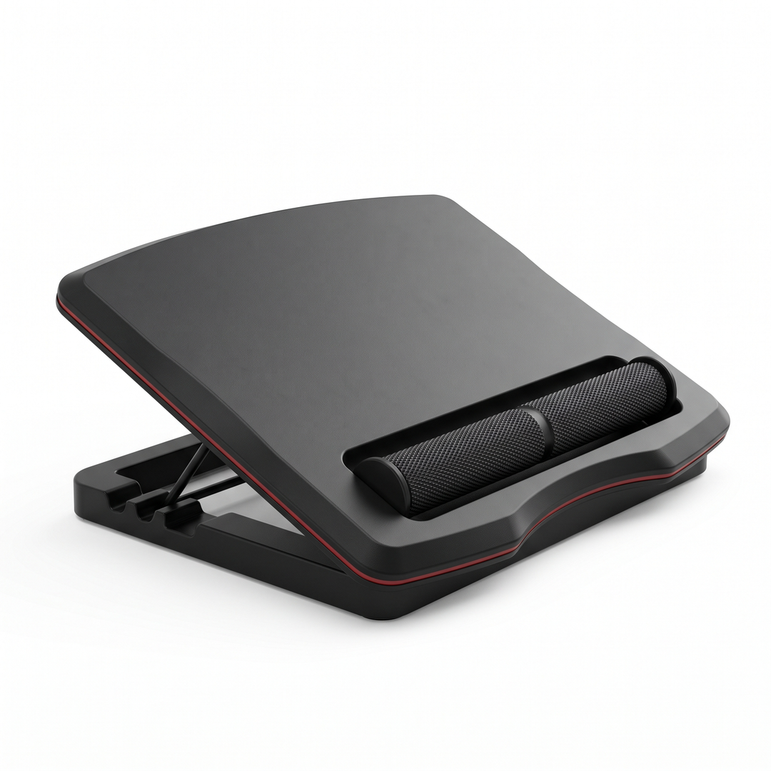Ergonomic Under Desk Foot Rest for Office Comfort - Style D Tilt and Roller Design