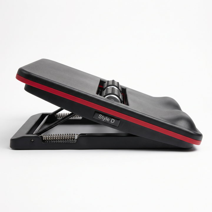 Ergonomic Under Desk Foot Rest Style D Side View Tilt Mechanism