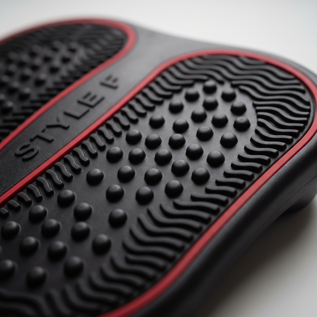 Ergonomic Under Desk Foot Rest Style F Ribbed Texture Detail
