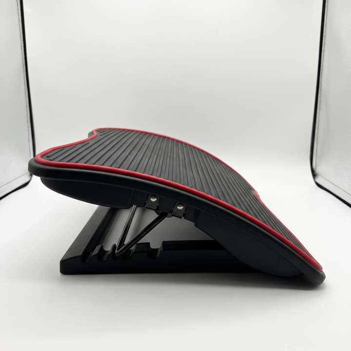 Ergonomic Under Desk Foot Rest Style F Side View Tilt Adjustment