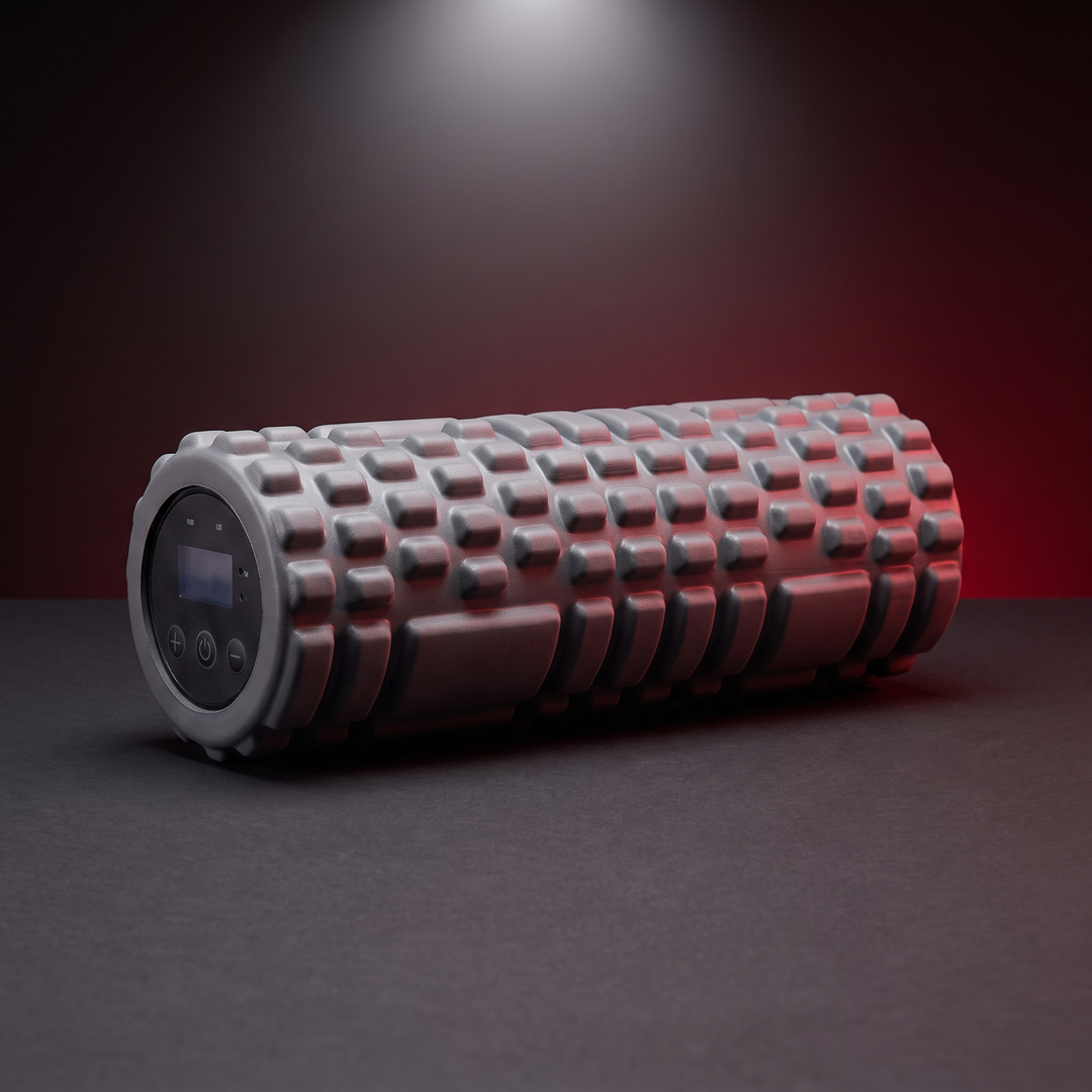 Vibrating Foam Roller Portable Electric Adjustable Massage Roller ABS EVA Muscle Recovery Roller for Home Gym Fitness Recovery