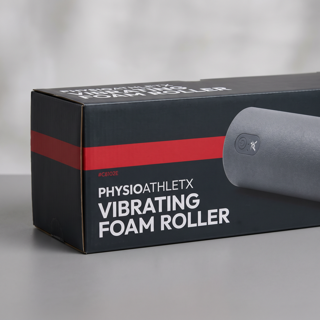 Vibrating Foam Roller Portable Electric Adjustable Massage Roller ABS EVA Muscle Recovery Roller for Home Gym Fitness Recovery
