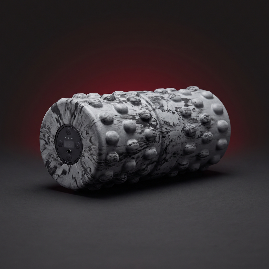 Vibrating Foam Roller Portable Electric Adjustable Massage Roller ABS EVA Muscle Recovery Roller for Home Gym Fitness Recovery