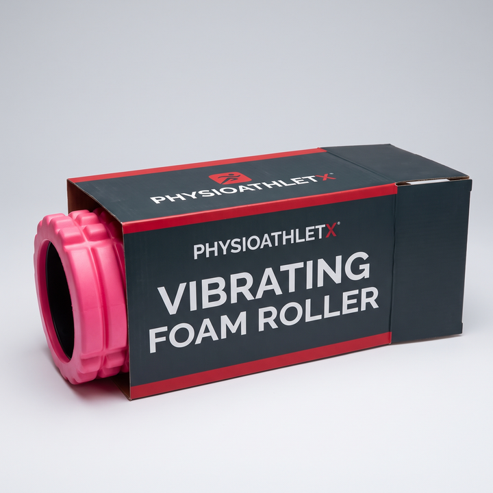 Vibrating Foam Roller Portable Electric Adjustable Massage Roller ABS EVA Muscle Recovery Roller for Home Gym Fitness Recovery