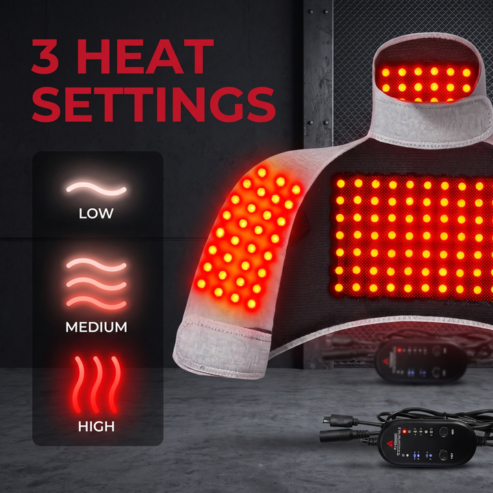 Weighted Heating Pad for Neck Shoulders Back Pain Relief 3 Heat Settings Electric Heat Pad Physiotherapy Recovery Home Use Gift for Women Men - 3 Heat Settings Feature