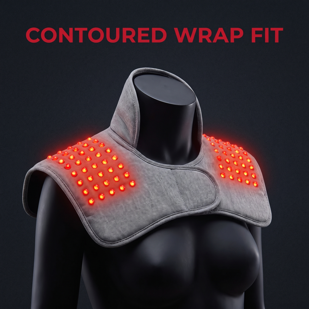 Weighted Heating Pad for Neck Shoulders Back Pain Relief 3 Heat Settings Electric Heat Pad Physiotherapy Recovery Home Use Gift for Women Men - Contoured Wrap Fit Feature