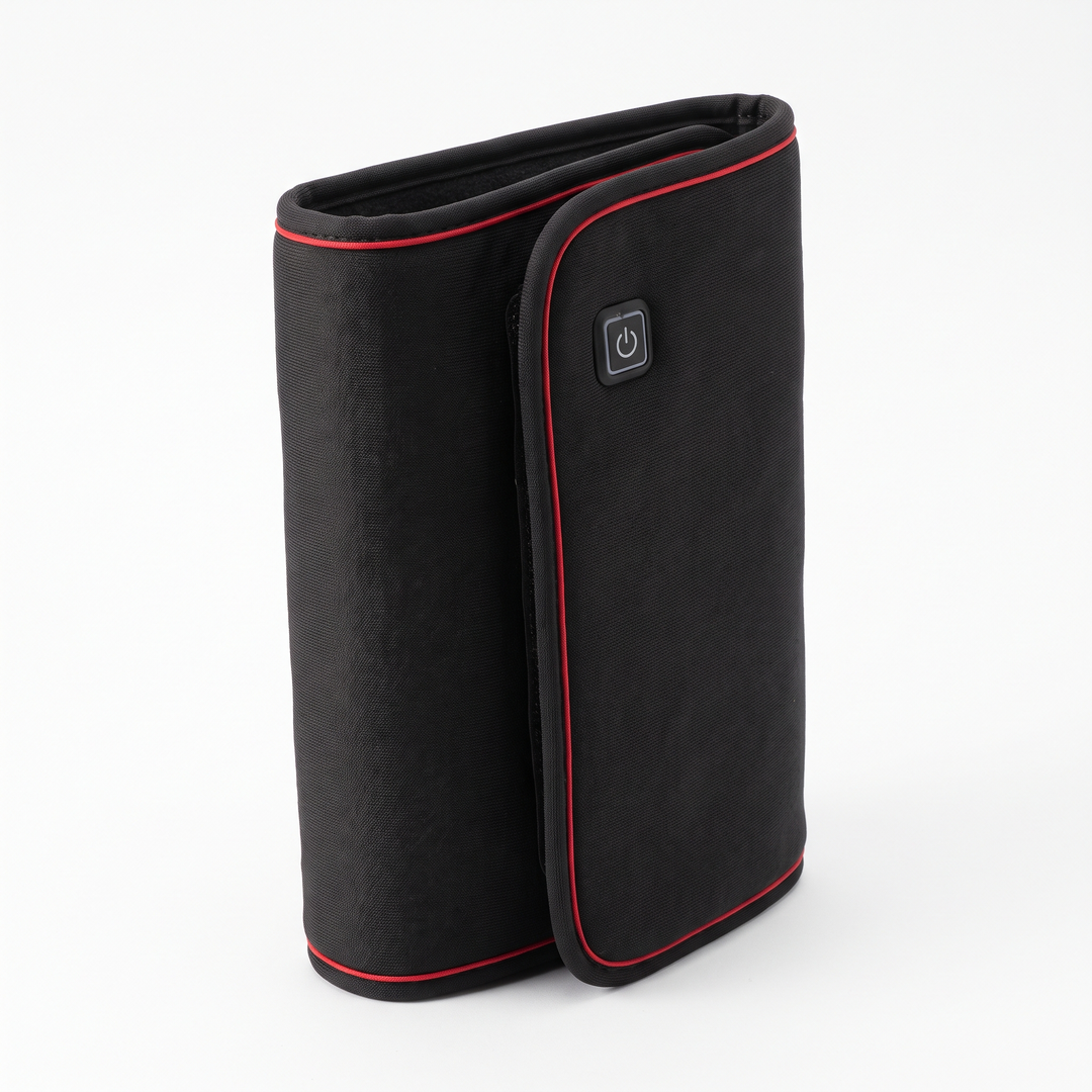 Clean studio shot of the rechargeable warmth wrap on a white background