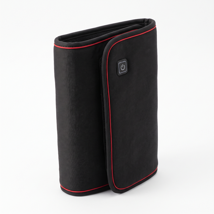 Clean studio shot of the rechargeable warmth wrap on a white background
