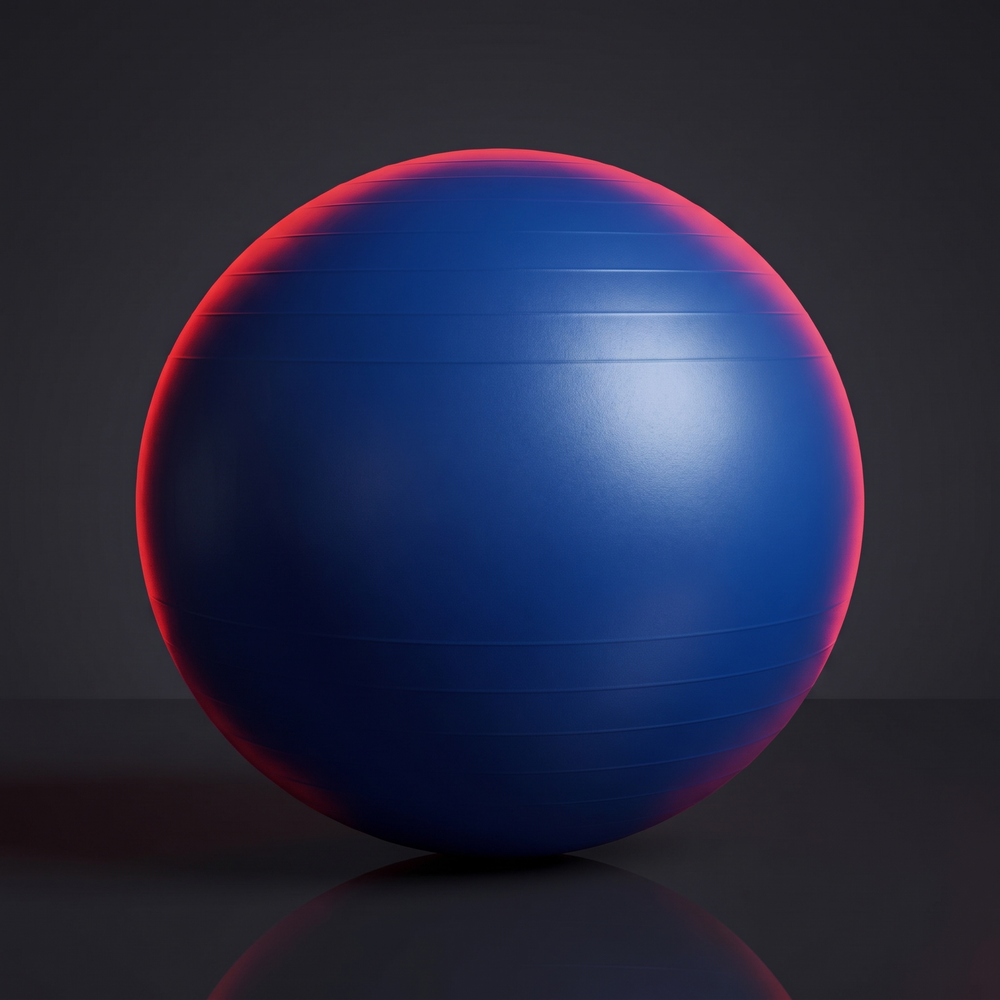 Professional Yoga Fitness Ball Anti-Burst Exercise Ball for Women Pilates Core Stability Balance Training Home Gym Workout Ball 25cm 55cm 75cm - Macaron Blue