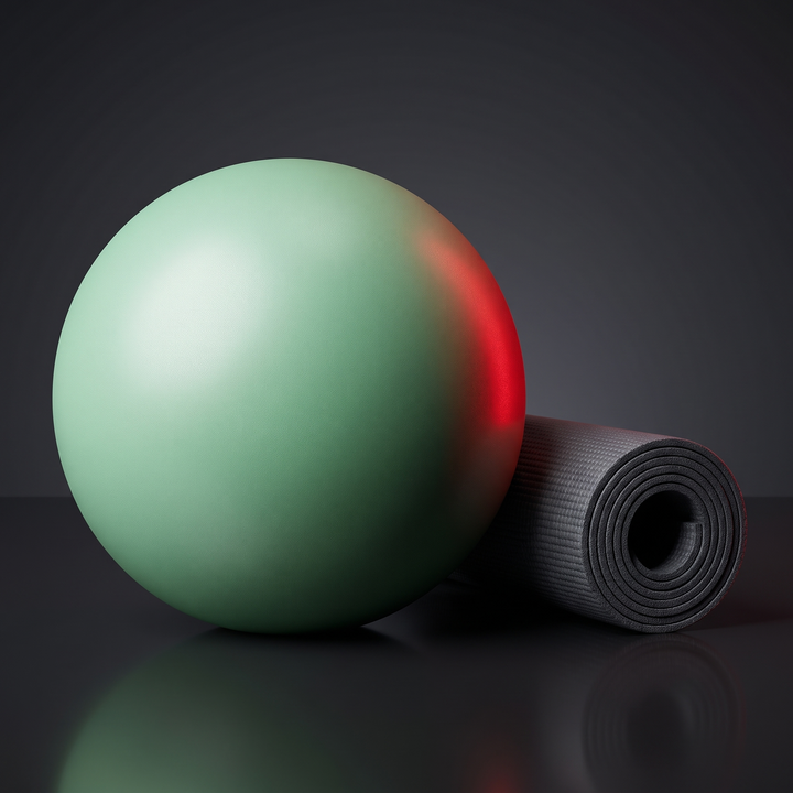 Professional Yoga Fitness Ball Anti-Burst Exercise Ball for Women Pilates Core Stability Balance Training Home Gym Workout Ball 25cm 55cm 75cm - Macaron Green 25cm Mini Ball