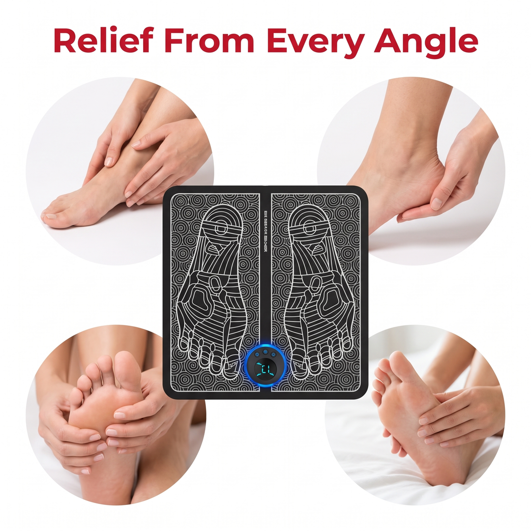 Portable EMS Foot Massager Pad – relief from every angle