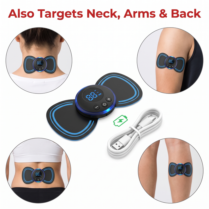 Portable EMS Foot Massager Pad – also targets neck, arms and back