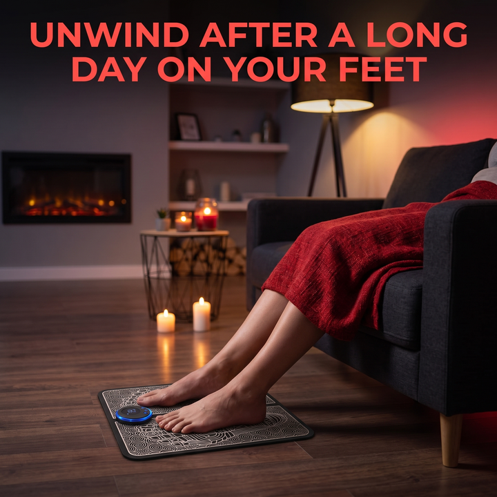 Portable EMS Foot Massager Pad – unwind after a long day on your feet