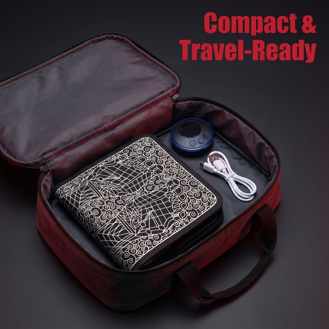 Portable EMS Foot Massager Pad – compact and travel-ready