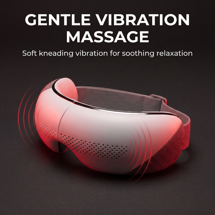 Portable Eye Massager with Bluetooth Music Heat Compression Vibration Sleep Eye Mask 4 Mode Eye Care Device for Relaxation Recovery