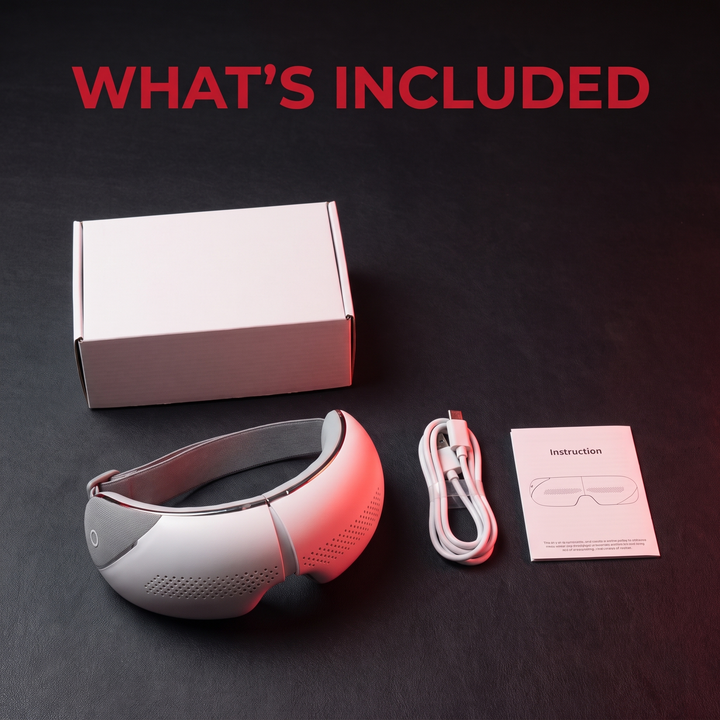 Portable Eye Massager with Bluetooth Music Heat Compression Vibration Sleep Eye Mask 4 Mode Eye Care Device for Relaxation Recovery